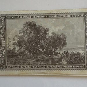 Hungarian 1 Quintillion, 1946 B-Pengo, P-134, Circulated