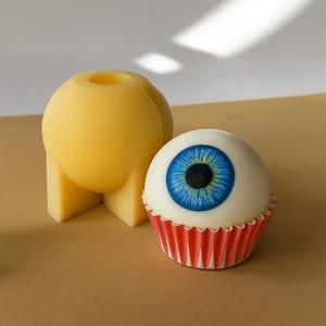Silicone Mold for Candle & Soap – Realistic 50mm Human Eye – 55ml Volume – Handmade
