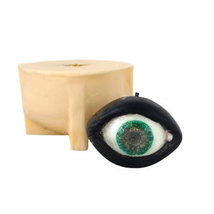 3D Human Eye Silicone Mold for Soap, Candle, Resin, Plaster or Cookie | Eyeball Mold with Eyelids | Anatomical Food Safe Option