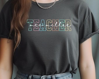 Customizable Teacher Shirt – Personalized Teacher Gift, Back to School Tee, Funny Teacher Appreciation Shirt, Custom Name Educator T-Shirt