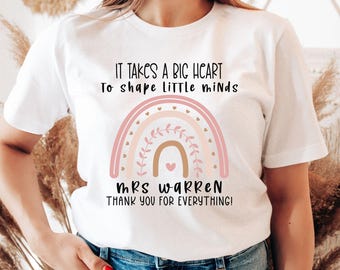 Customizable Teacher Shirt – Personalized Teacher Gift, Back to School Tee, Funny Teacher Appreciation Shirt, Custom Name Educator T-Shirt