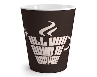 Taza con todo lo que necesitas es café, taza de café divertida, regalo para amantes de la cafeína, taza de motivación matutina, linda decoración de cocina, taza con cita de café