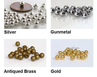 6 Pieces VINTAGE ALUMINUM 18mm Silver Plain Simple Bead Cap Caps