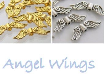 Assorted Angel Wings AcrylicPlastic Beads 40