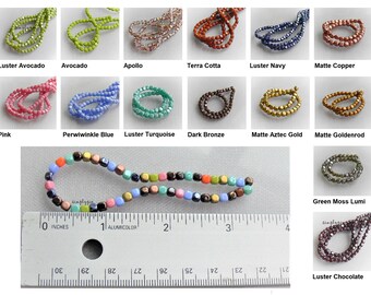 100 Metallic Dark Forest Suede Czech Glass Tear Drop Teardrops Beads 6MM
