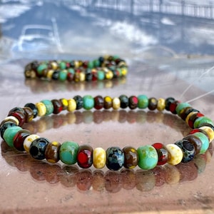 3-Cut Mixed Picasso Czech Glass Seed Beads 50B Strand 7/0 6/0 #MIXFRO #GRND