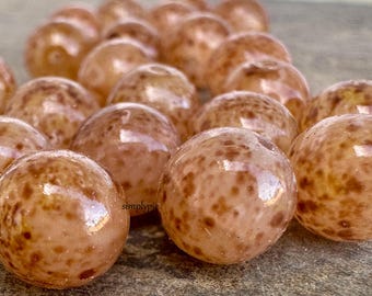 Huevos de raptor Cuentas checas 8 mm Redondas 20 Vidrio Redondas Druk sgr