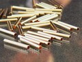 Gold or Silver Plated Brass Tube Beads (16x2mm, 40 Pcs)