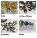 Scallop Flower Brass Bead Caps 4mm 100 Pcs Ur PICK Silver Gold Antiqued Brass Gunmetal 