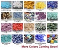 TILA Glass Beads Miyuki 50 Pcs Two-Hole Flat Square 5mm Ur Pick Picasso Patina Iris Bronze Matte Pearl Ivory Slate 4.05gBeige Beads