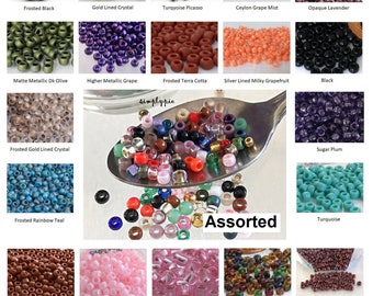 6/0 TOHO Glass Seed Beads 10 Grams Ur PICK Turquoise Red Pepper Picasso Hybrid Mix Black Terra Pink Frosted Gold Ceylon Metallic Grape Olive