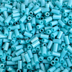 TOHO Bugle Opaque Turquoise  3mm 10g Glass Seed Beads #860B