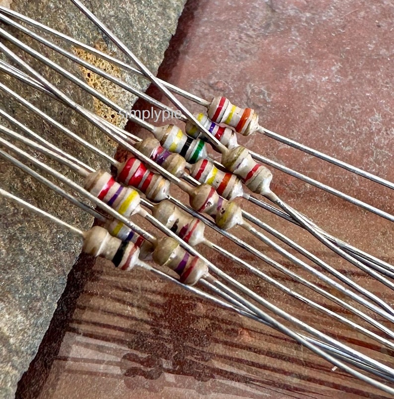 Pequeñas cuentas de resistencia recicladas: 20 piezas de 2 pulgadas, estilo industrial chic, 4 x 2 mm, para joyería. imagen 1