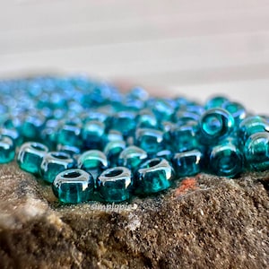 10/0 Luster Teal 10g Czech Preciosa Glass Seed Beads 10 Grams