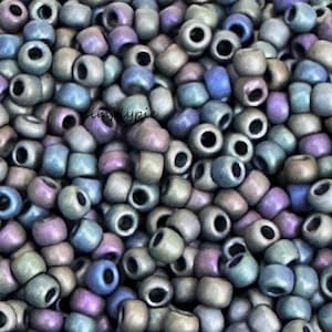 11/0 TOHO Matte Iris Mix Glass Seed Beads 10-Grams