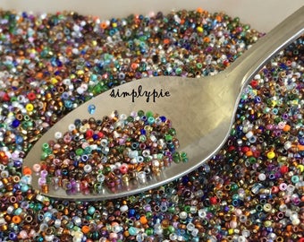 15/0 Miyuki Assorted Colors Glass Seed Beads 10-Grams