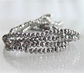 Chrome Donut Czech Glass Beads 3x2mm 50 Faceted Rondelle Gemstone-Cut Extra SMALL Beads