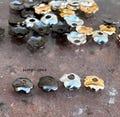 Scallop Flower Brass Bead Caps 4mm - 50 Pcs