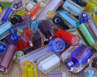 Lot of 38 Assorted ART GLASS BEADS Cane Furnace Blown Glass~38 Beads #2 Mix Lot of 38 Assorted ART GLASS BEADS Cane Furnace Blown Glass~38 Beads #2 Mix