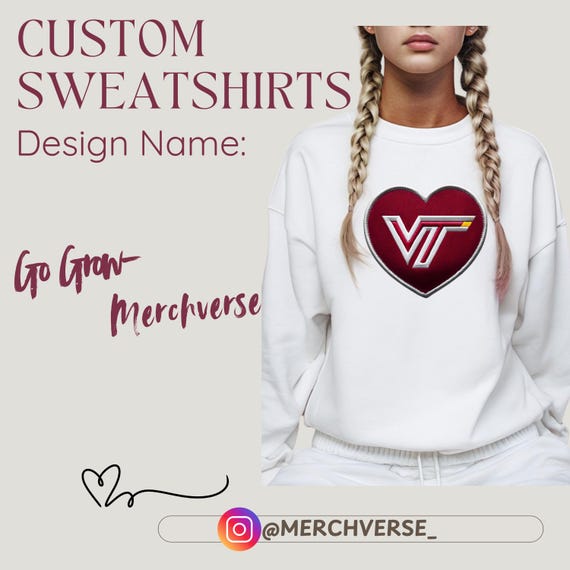 Custom College Sweatshirts - Handmade College Fan Gear-