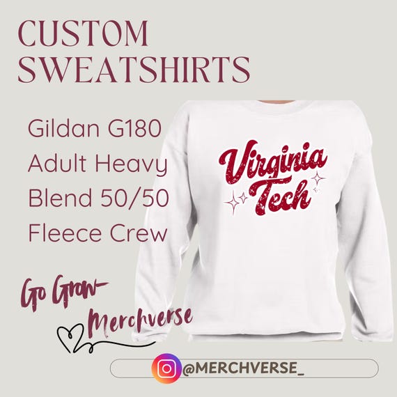 Custom College Sweatshirts - Handmade College Fan Gear-