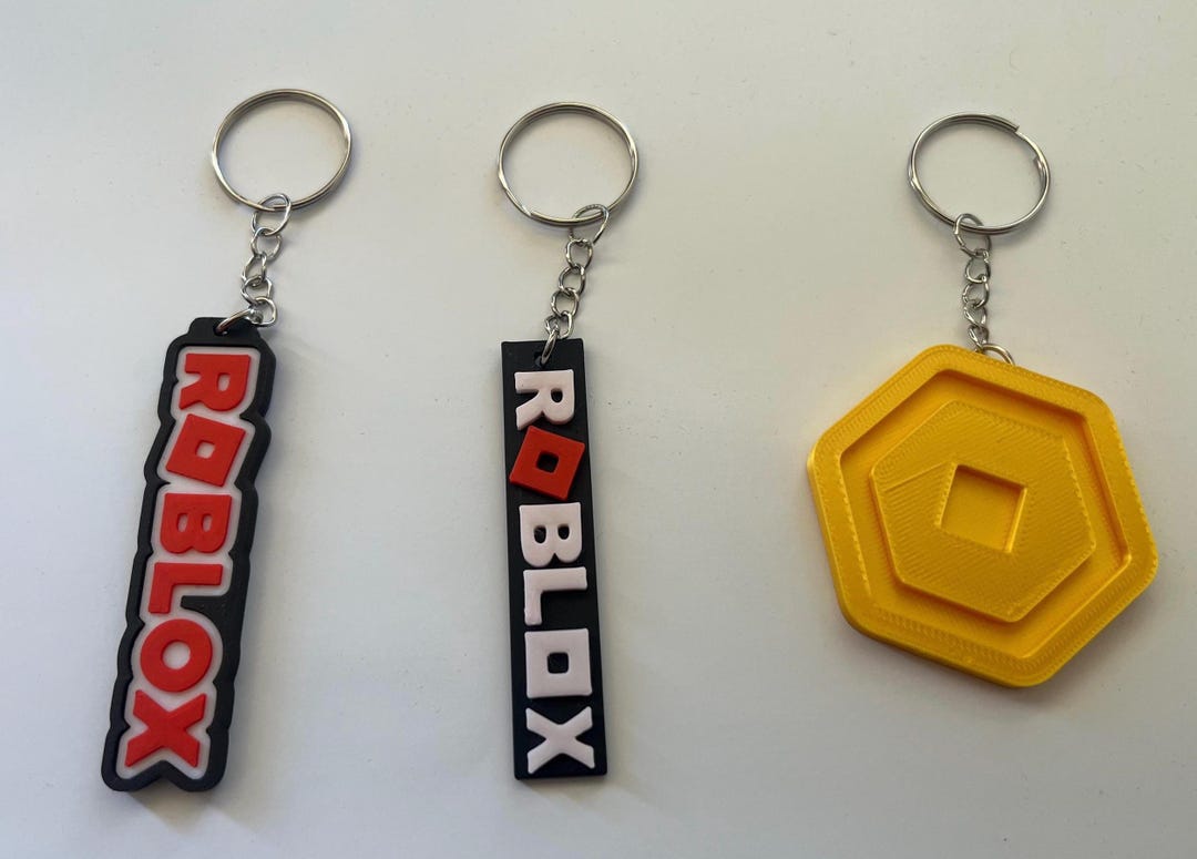 3D Printed Roblox Keychains & Robux | Gamer Gift | Roblox Fan ...