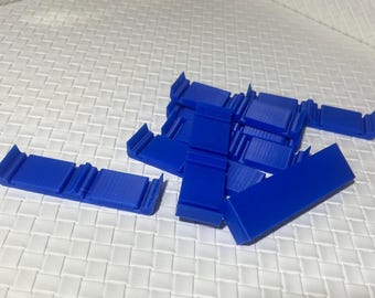 Double Track Lane Connectors, Compatible with Hot Wheels / Matchbox Tracks, Build 2-Lane Raceways & Monster Truck Courses