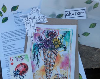 ART-Mail, Studio-Post, Snail Mail Club- original Kunst, kein PrintClub