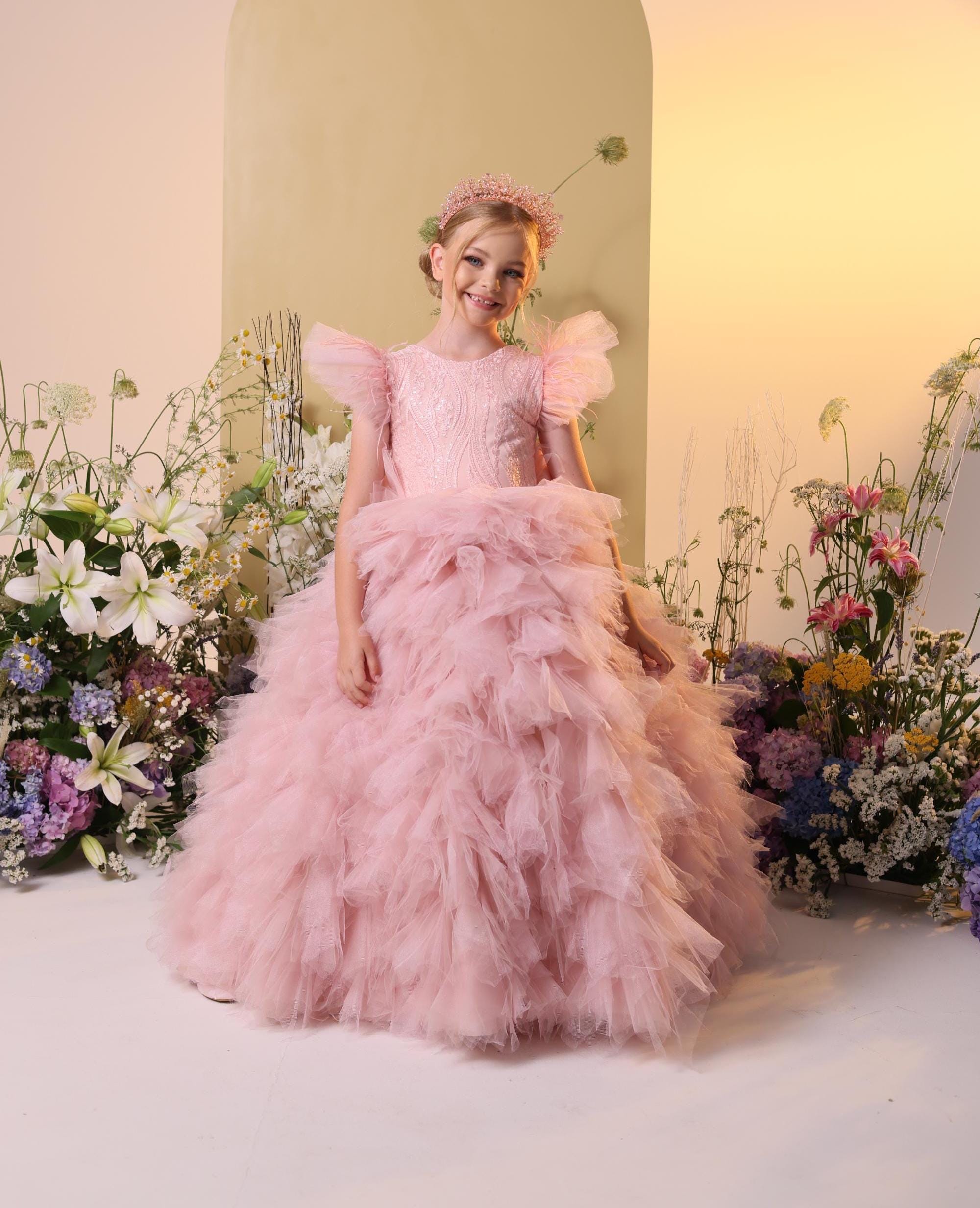 rose gold puffy dress STYLE 54236 main image 0
