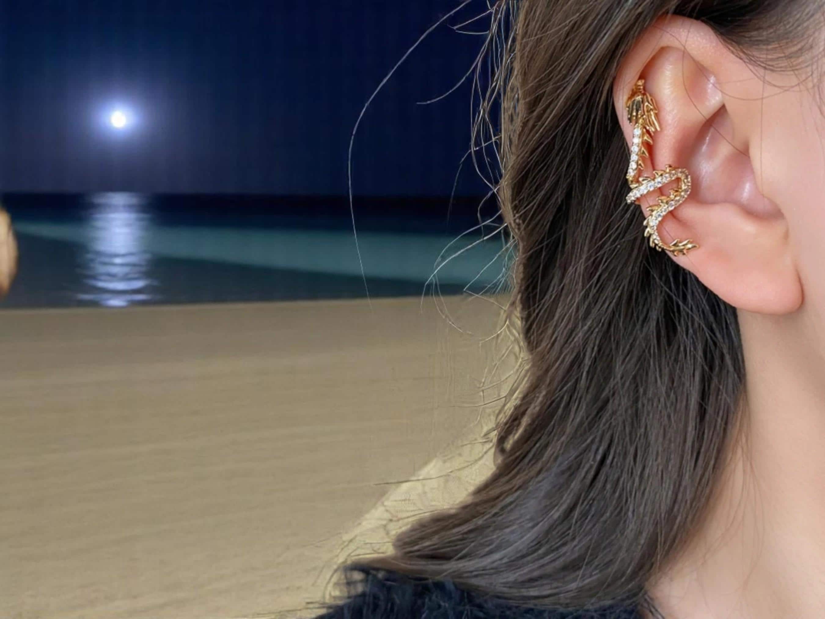 Orecchini Clip Senza Foro 2 Paia - Cerchio Acciaio Inox Argento E Nero, 12 Mm - Foto 4