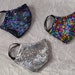 silverdrive reviewed Sequin mask Sparkly face cover Rainbow face mask Washable sequinned face cover Reusable adult mask Silver mask