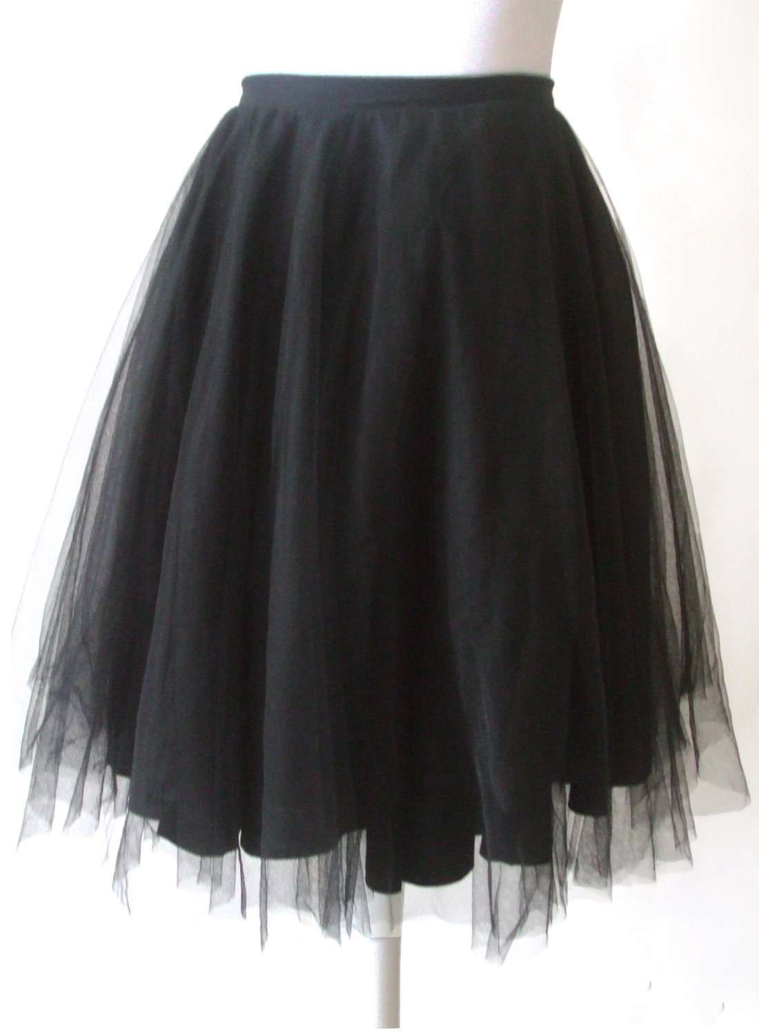 Black Tulle Skirt Prom Outfit 50s Circle Tutu Ballerina Skirt | Etsy UK