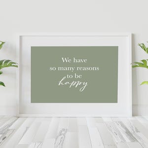 Sage, Green, Wall Decor, Inspirational Quote, Bedroom, Living room, Office, Printable, Wall Art