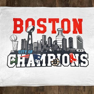 Boston, City of Champions - Original Design Blanket/Throw
