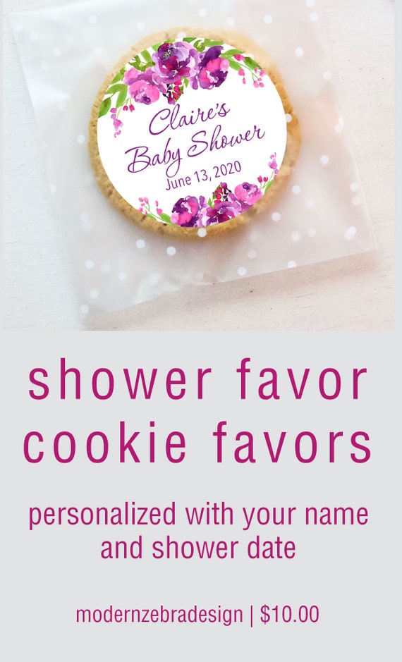 cookie favor bags for baby shower
