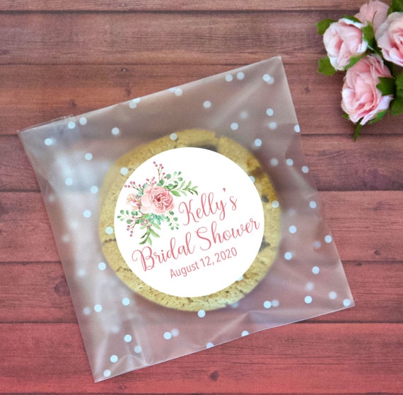 12 Cookie Favors Personalized Bridal Shower Favors Custom Etsy