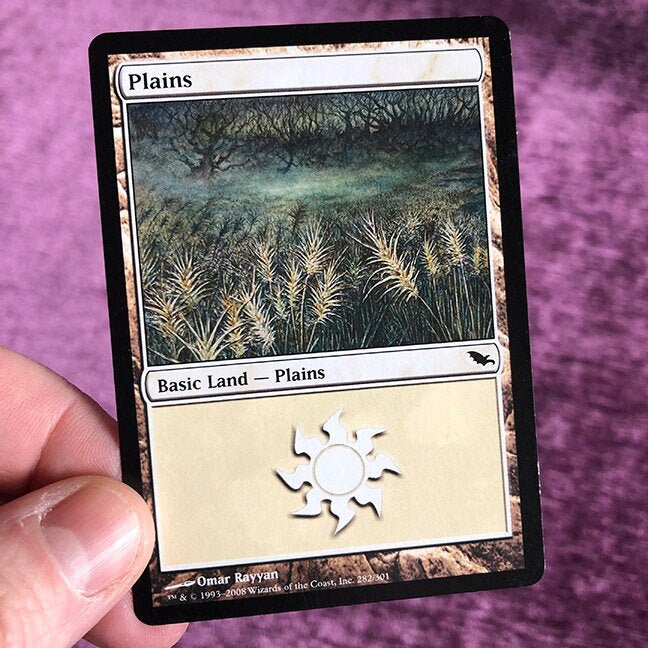 Plains (dark) Signed Artist Proof Game Card - Magic the Gathering