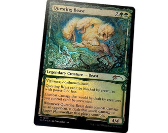 Questing Beast Signed Artist Proof Game Card - magic the gathering, card game, mtg, secret lair, march of the machines