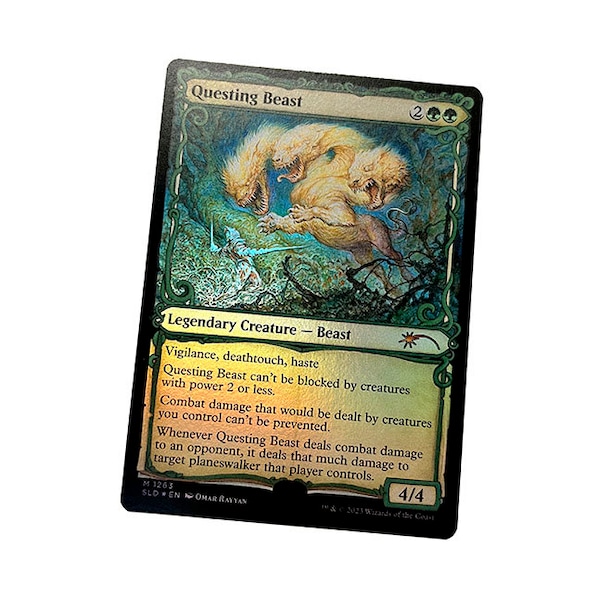 Questing Beast Signed Artist Proof Game Card - magic the gathering, card game, mtg, secret lair, march of the machines
