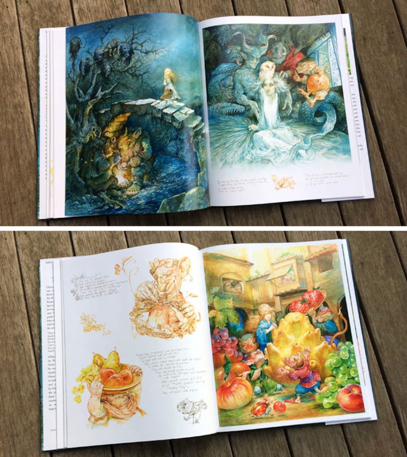 Goblin Market Book illustrated art book by Omar Rayyan Rossetti poem graphic novel literature fantasy image 5