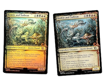 Rankle and Torbran Signed Artist Proof Game Card - magic the gathering, collectible card game, mtg, march of the machines