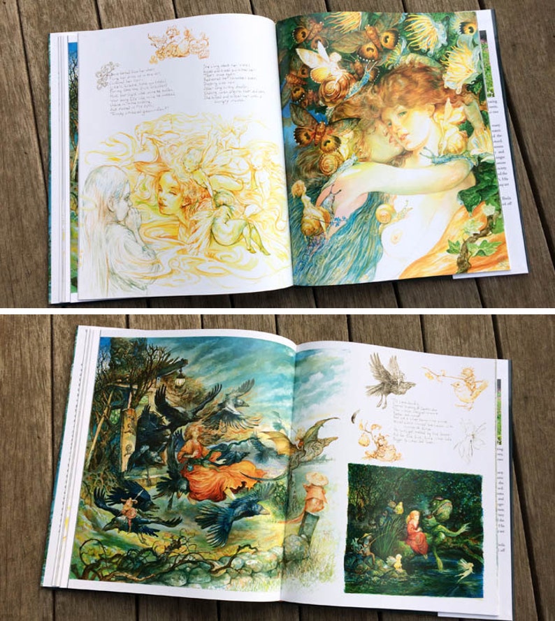 Goblin Market Book illustrated art book by Omar Rayyan Rossetti poem graphic novel literature fantasy image 3