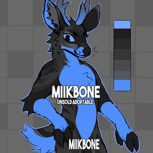 deer anthro furry adoptable