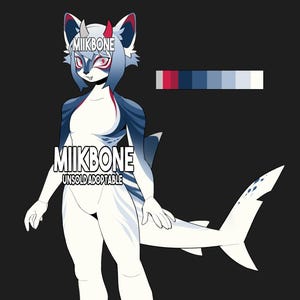 cat shark sharkitty anthro furry adoptable