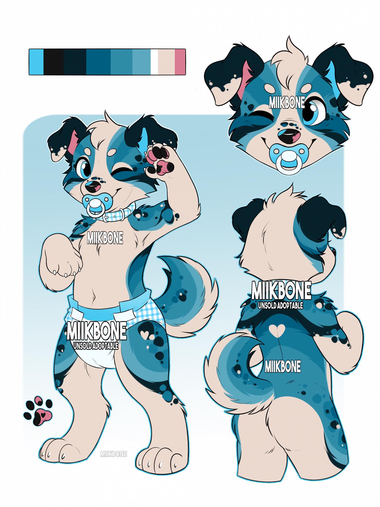 Puppy Babyfur Canine Reference Sheet YCH Base Furry Lineart - Etsy