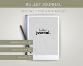 Bullet Journal, E-Ink Tablet, Pages With Stripes, Templates, Digital Planner, Minimalist Tablet Planner, ReMarkable 2, Hyperlinked, Notebook