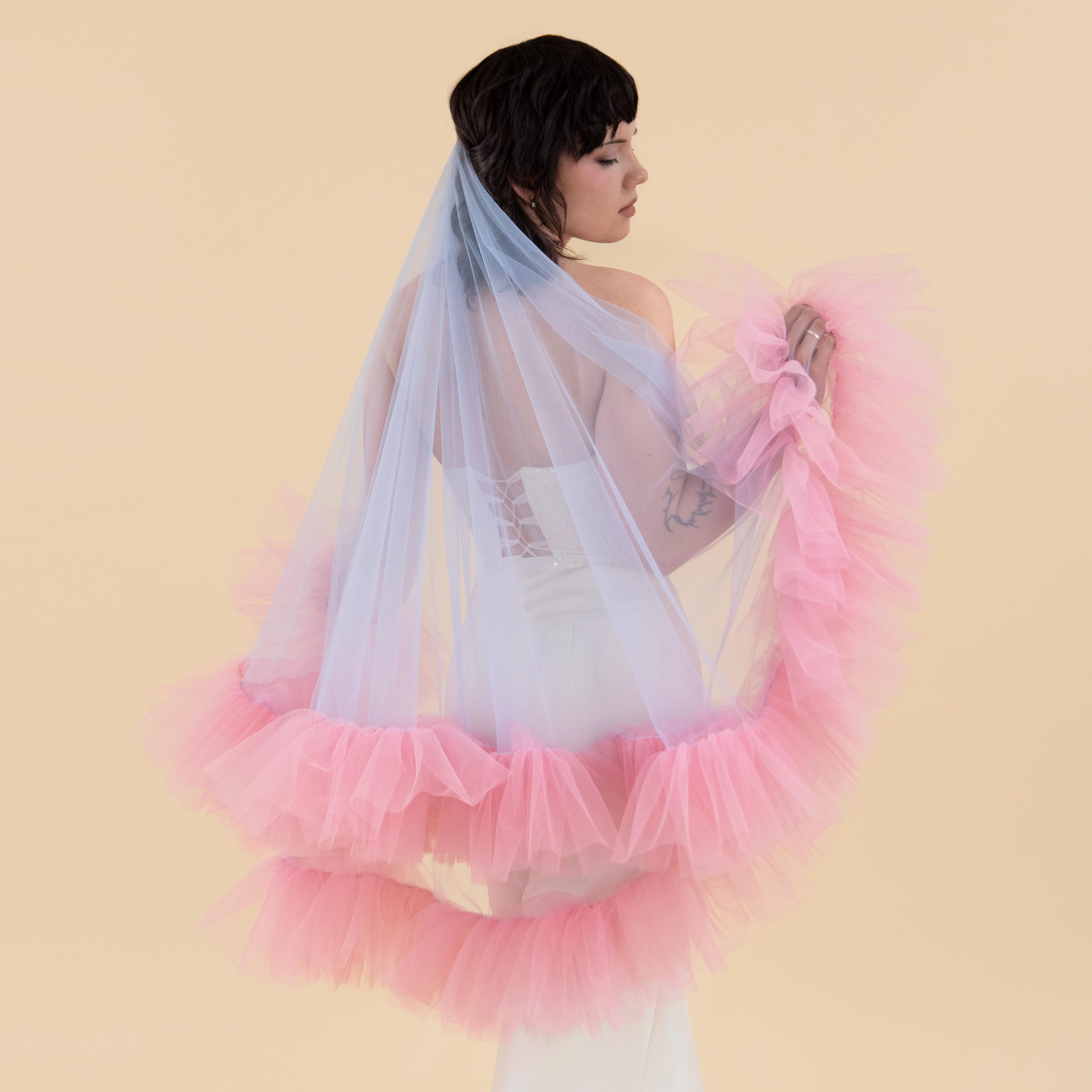 【新品】 NOTREémor tulle veil tops pink Pink Veil - Etsy Australia