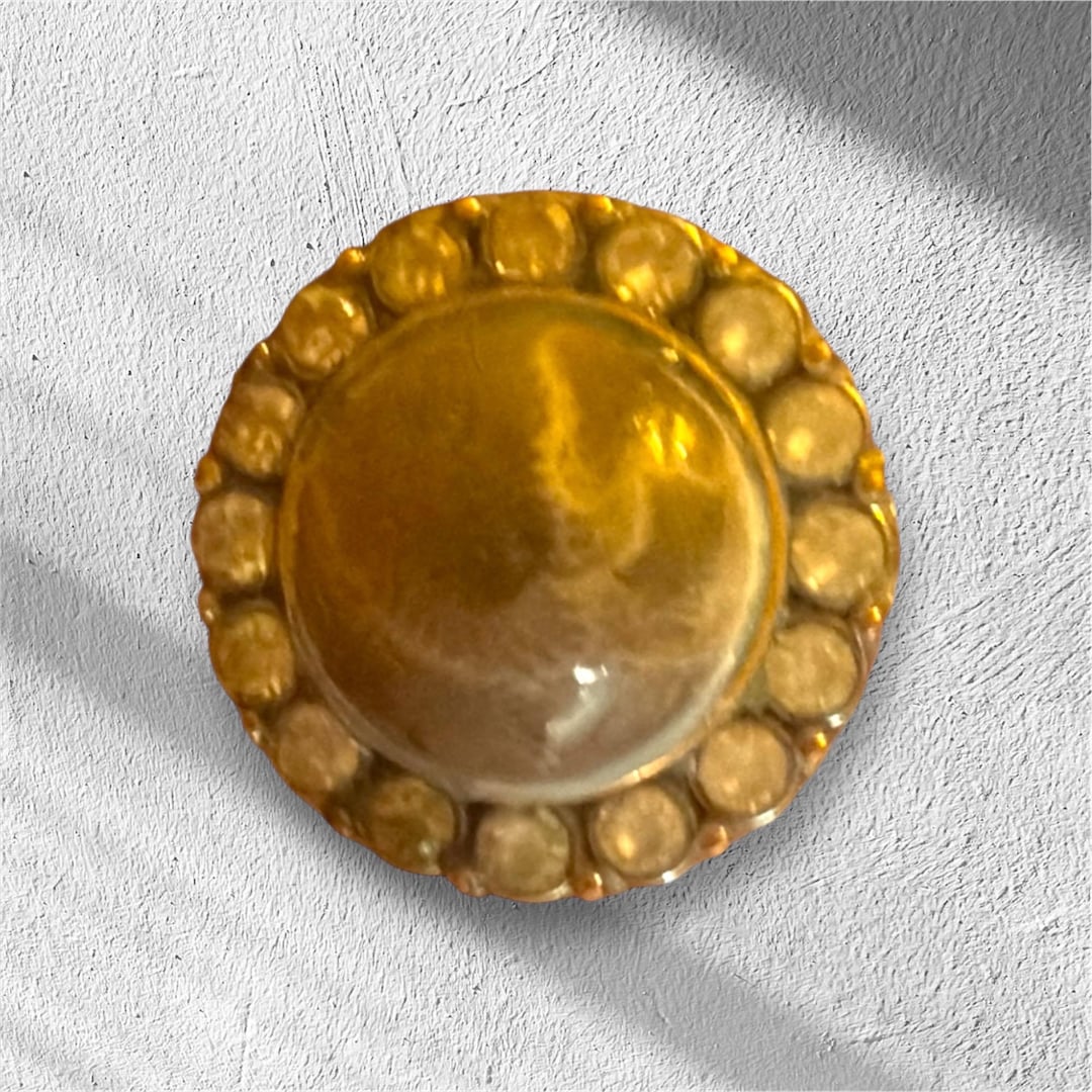 Quit Button Stone Petoskey Stone Button - Etsy