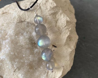 Silver pendant with labradorites: IMPORTANT,French vat is included,off 20% for US, australian and canadian buyers