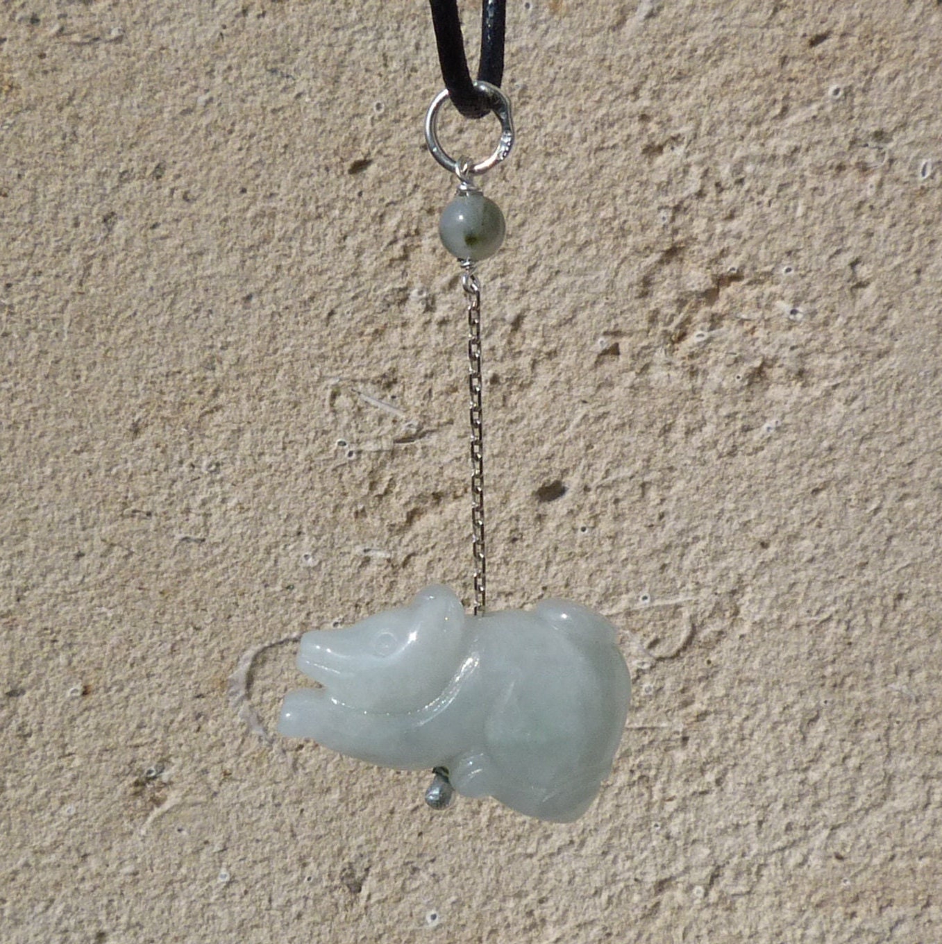 Jade rat shop pendant